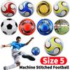 Size 5 Machine Stitched Football Waterproof Inflatable Sports Ball PVC Professional Soccer Ball for Outdoor Sports