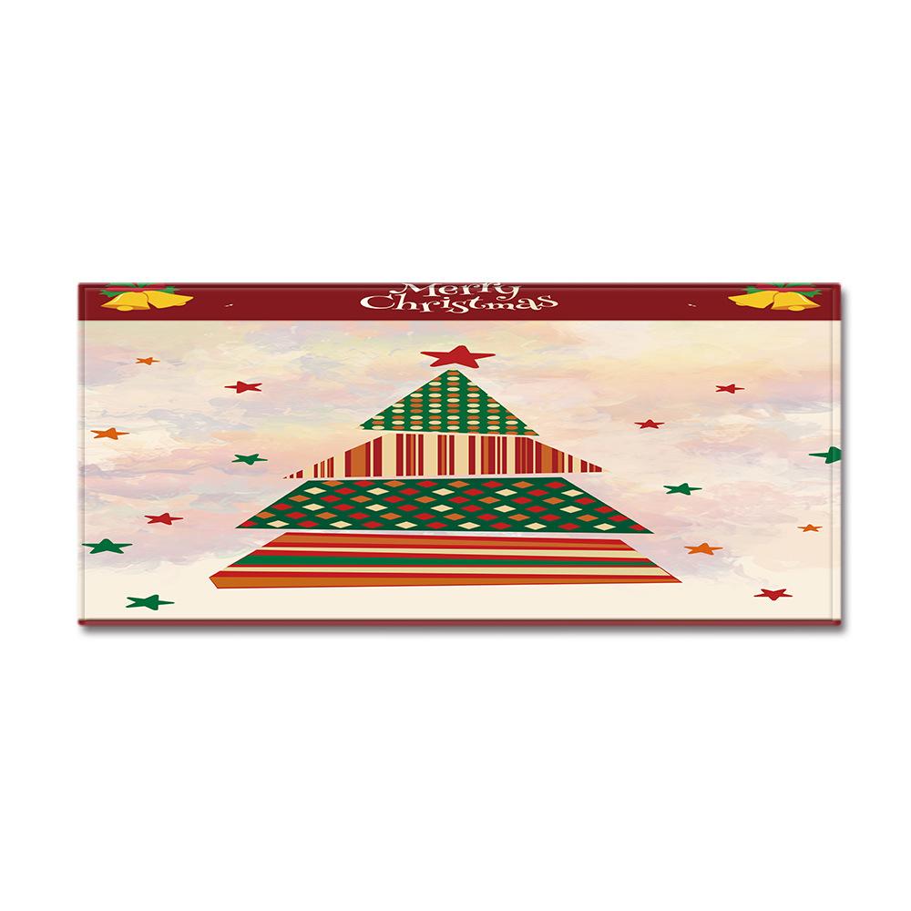 Christmas Household Bathroom Absorbent Non-Slip Mat Living Room Kitchen Sand Carpet Doormat Long Floor Mat