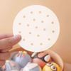 400pcs Air Fryer Liners, 4 inches Bamboo Steamer Liners, Premium Perforated Parchment Steaming Papers, Non-stick Steamer Mat Liner for Air Fryers