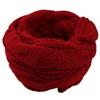 Thick Winter Warmth Women's Elegant Plush Cable Scarf Elastic Solid Color Design for Outdoor Windproof & Fashion Scarf
