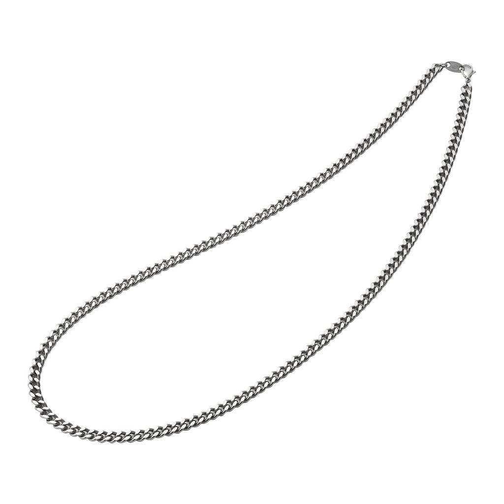 Phiten Titanium Chain Necklace, 40cm, Made with Pure Titanium, Silver, Accessory, Curb Chain, Length 40-65cm, Men's and Women's