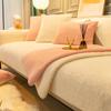 Rabbit Plush Sofa Cushion Thickened Warm Four Seasons Universal Sofa Cover New Nordic Plush Cover Cloth Towel