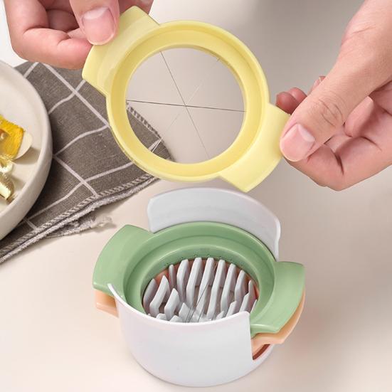 Egg Slicer For Hard Boiled Eggs Stainless Steel Egg Cutter