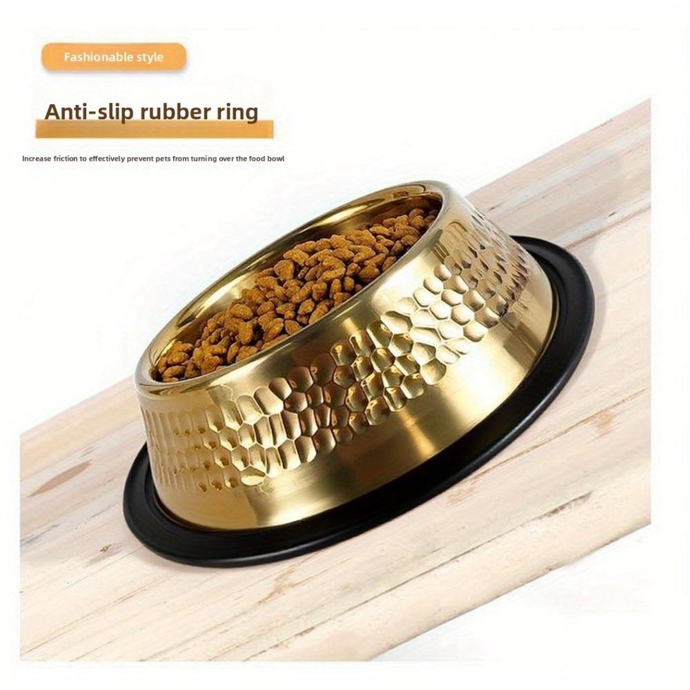 Large Capacity Pet Feeding Bowl Stainless Steel Cat Food Dish Dog Water Food Bowl  for Feeding