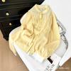 Yellow and Good-looking Shirt, Early Spring New Luxury and High-end Sense, Unique and Beautiful Fairy Air Fluttering Top