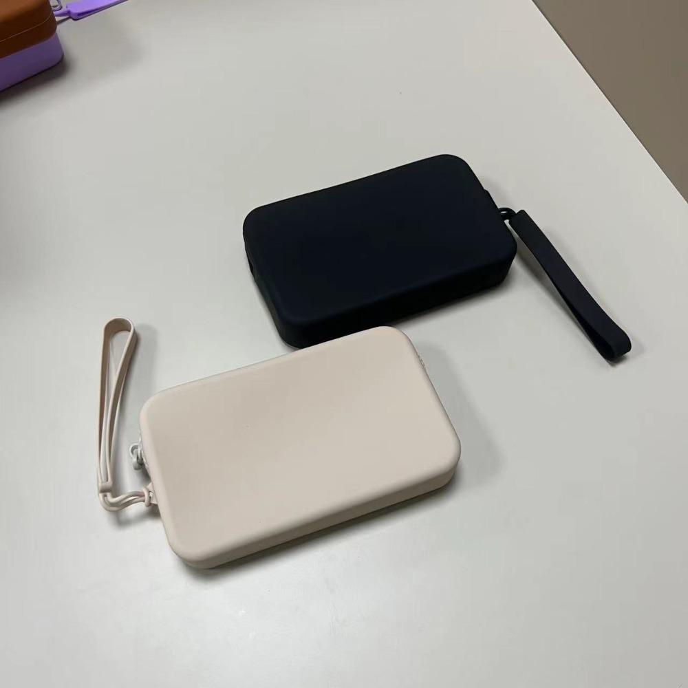 Fashion Multifunction Rectangular Wallet Space Saving Waterproof Storage Bag Silicone Coin Purse Women