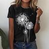 Dandelion 3d Print Cheap Clothes For Woman Female Fashion Loose Y2k Graphic T Shirts Girls Casual Harajuku Street Tshirt Tops