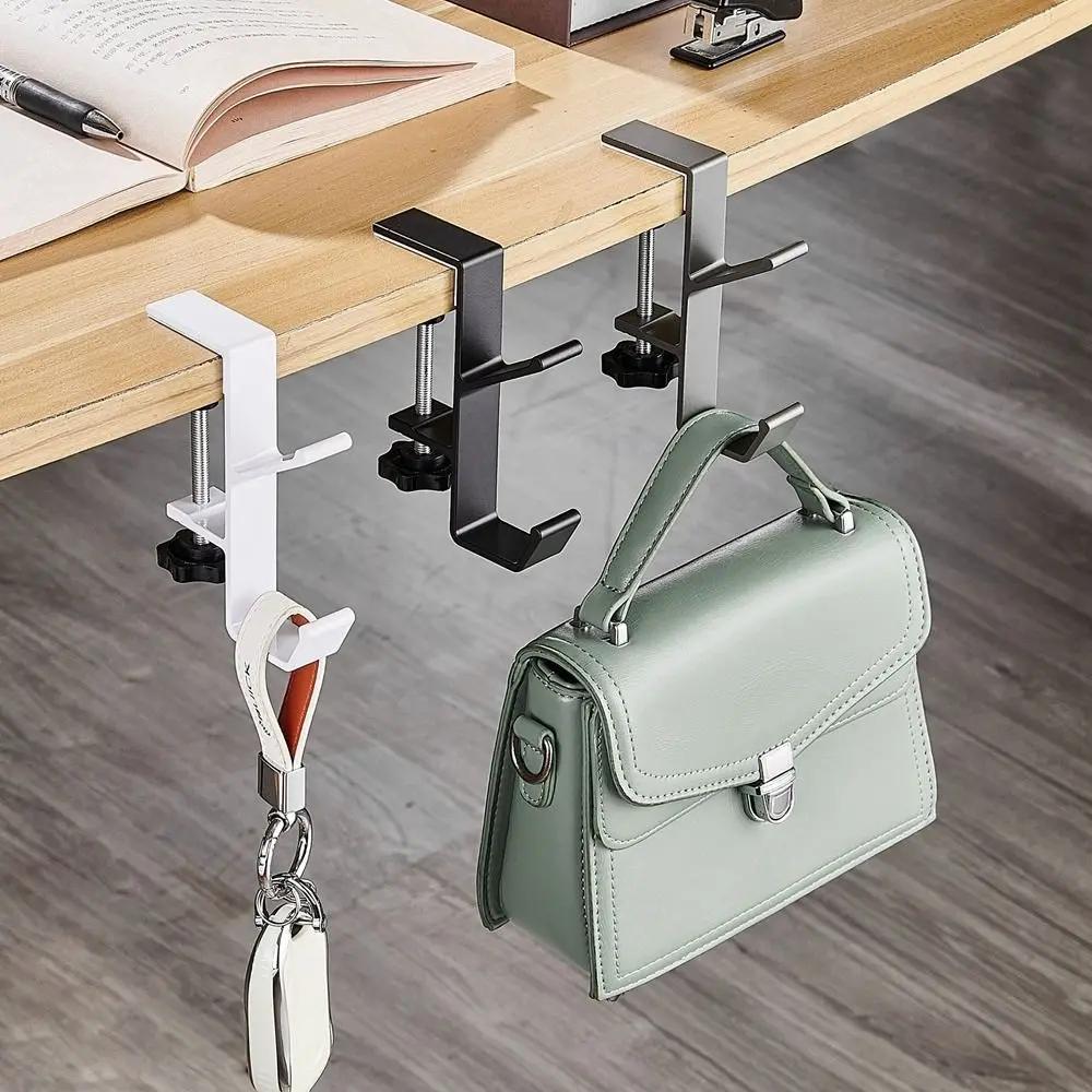 Portable Hanging Bag Hook Student Desk Side Hanging Bag Removable Handbag Holder Multi-functional Table Hook