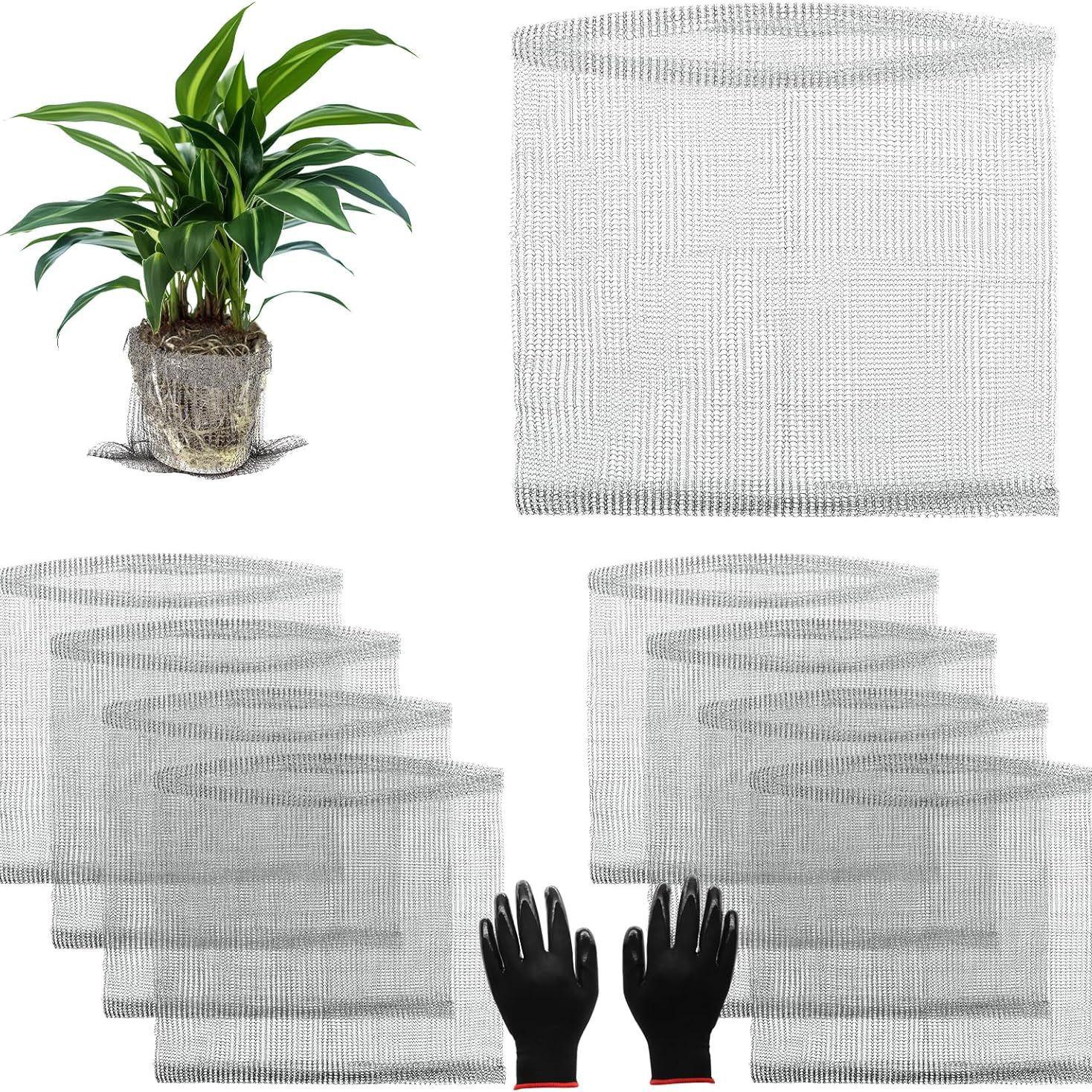 

Трансграничный защитный сетчатый мешок из нержавеющей стали: Защита от грызунов, насекомых и птиц для растений и фруктов. 12*6 inches (30*15cm) 20g