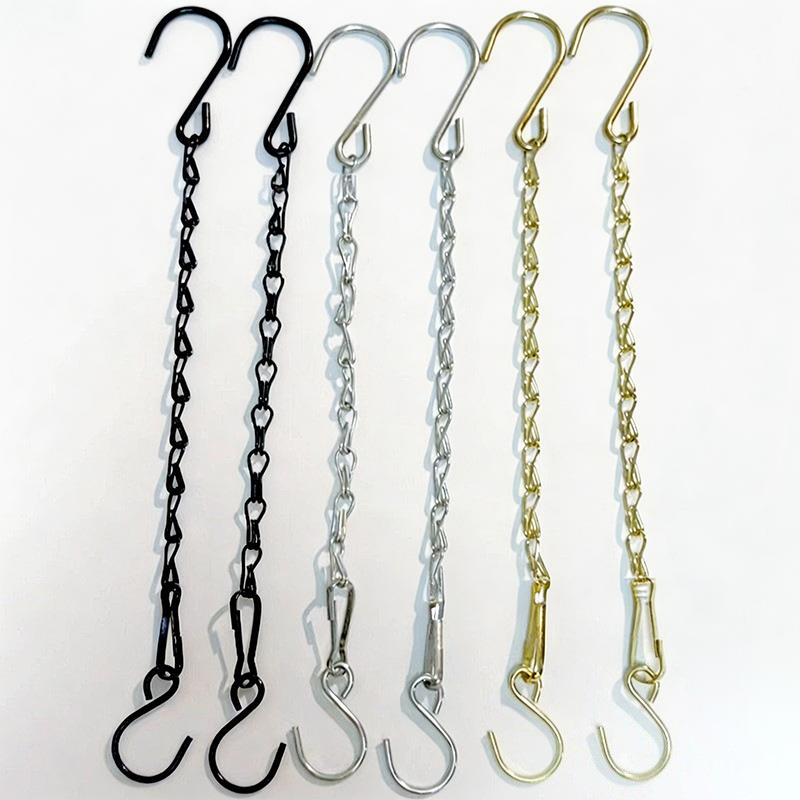 Plant Hanging Chains for Flower Pot Basket Versatile Length Sturdy Metal for Bird Feeder Planters Lanterns Ornaments Home Garden Support