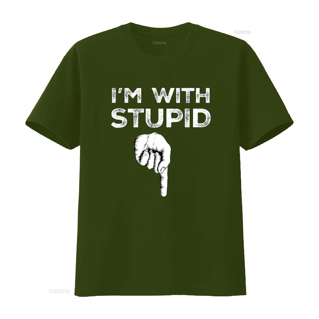 I M With Stupid Down Arrow Funny Dirty Offensive Rude Joke T Shirt Black Medium Vintage Washed Soft Homme Stretched Stylish