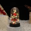 Eternal Roses, Glass Cover Simulation Flower Gifts, Creative Desktop Decoration Luminous Ornaments Romantic