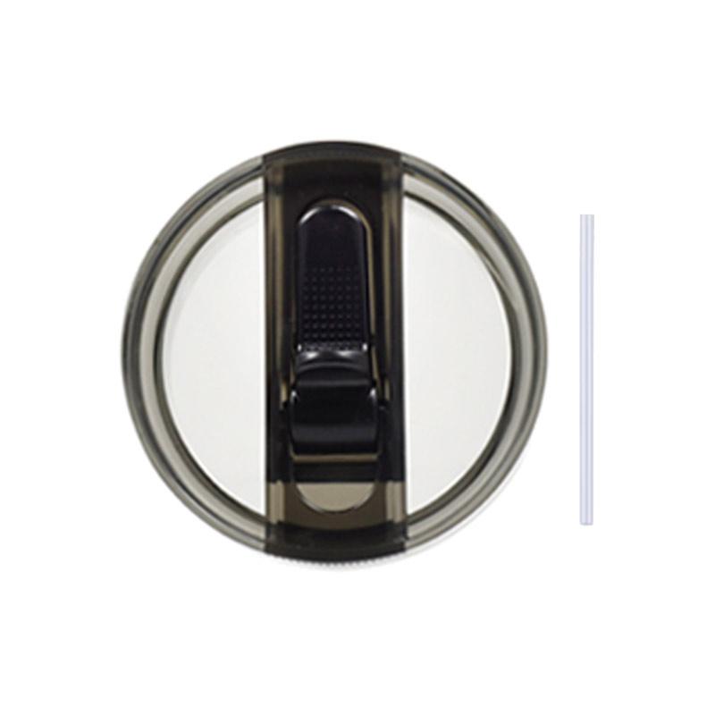 

Кришка-поїльник з відкидною соломинкою, що не протікає, для Stanley 30oz 40oz, Запасна складна кришка для чашки, що не проливається, Аксесуари для чашки з харчового силікону чорний