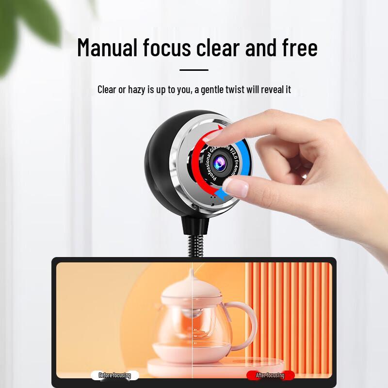 Zhenwu 4K HD USB Webcam with Microphone