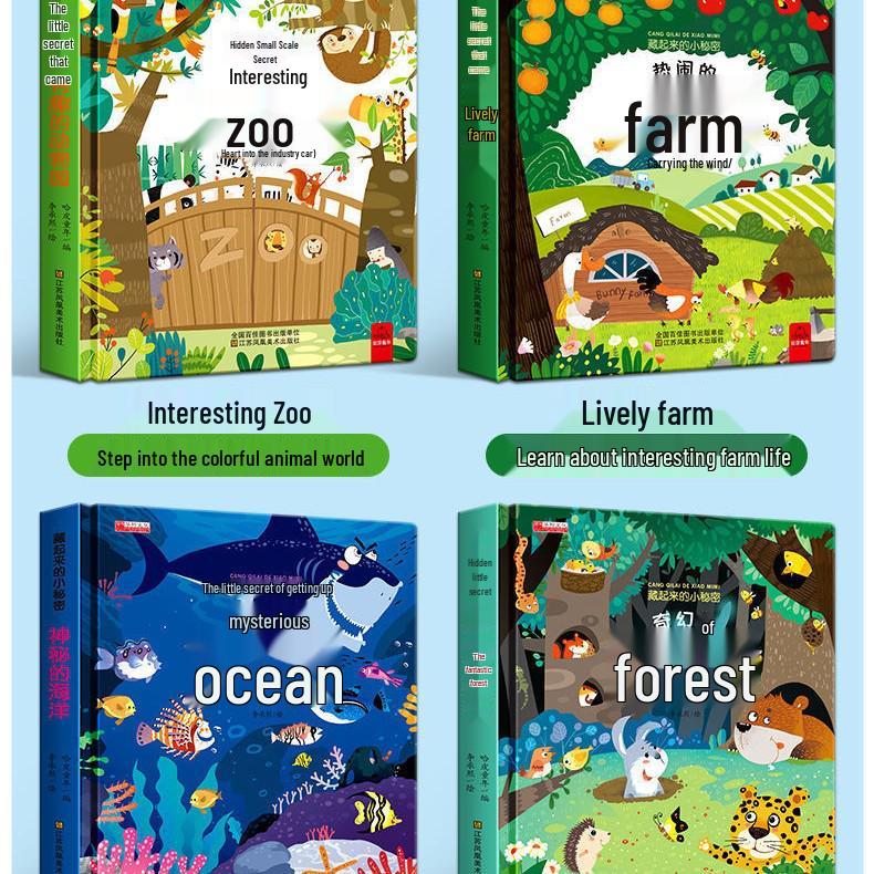 8-Volume 3D Pop-Up Science Book for Kids: Tear-Resistant Hardcover Picture Series