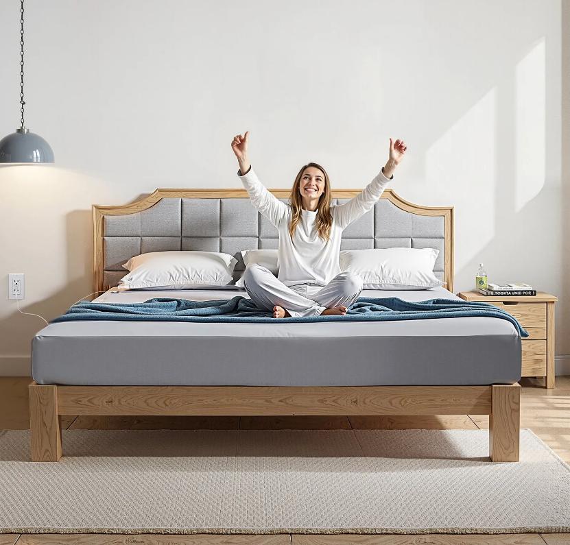 Grounding Sheets King Size Mat - 90% Cotton + 10% Silver Fiber Earthing Sheet | Better Sleep, Natural Energy