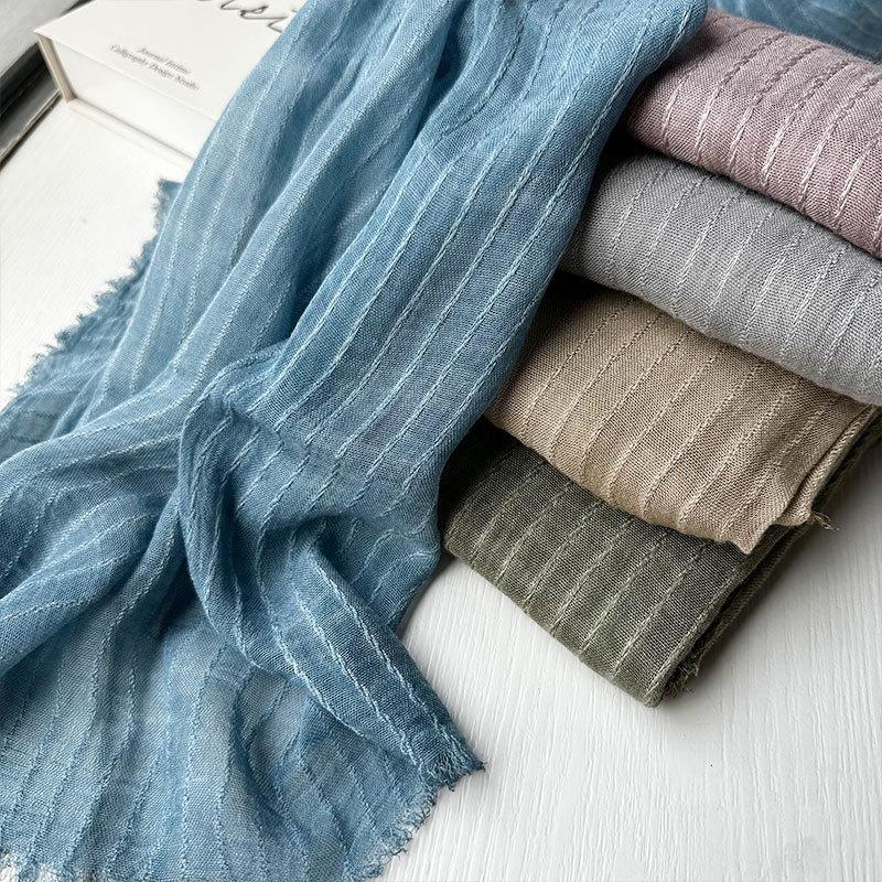 Retro Style Korean Modal Scarf Shawl Wrap Unisex Decorative Strip Scarves for Men and Women