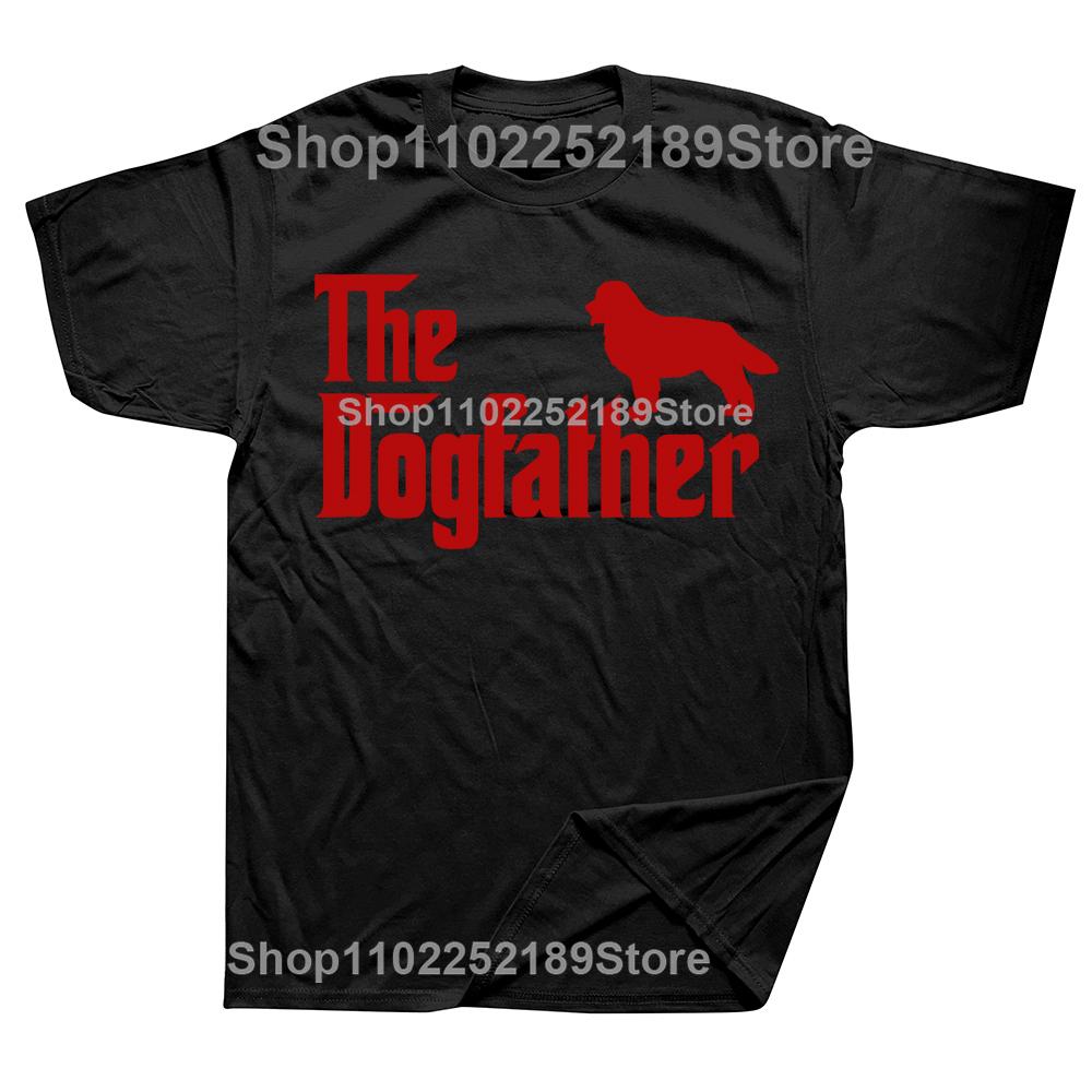Neuheit Berner Sennenhund The DogFather T-Shirts Grafik Baumwolle Streetwear Kurzarm Geburtstagsgeschenke Sommerstil T-Shirt