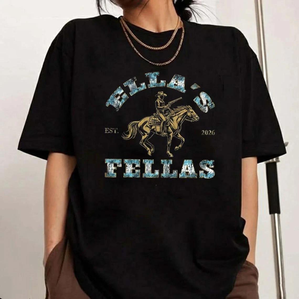 

Ellas Fellas Shirt Retro Western Dandelion Vintage Tee 4XL