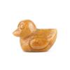 1Pc Natural Stone Hand Carved Mini Duck Figurine 17-20×25-28mm Polished Crystal Little Duck Statue Reiki Healing Mini Desk Terrarium Decor Craft Gift