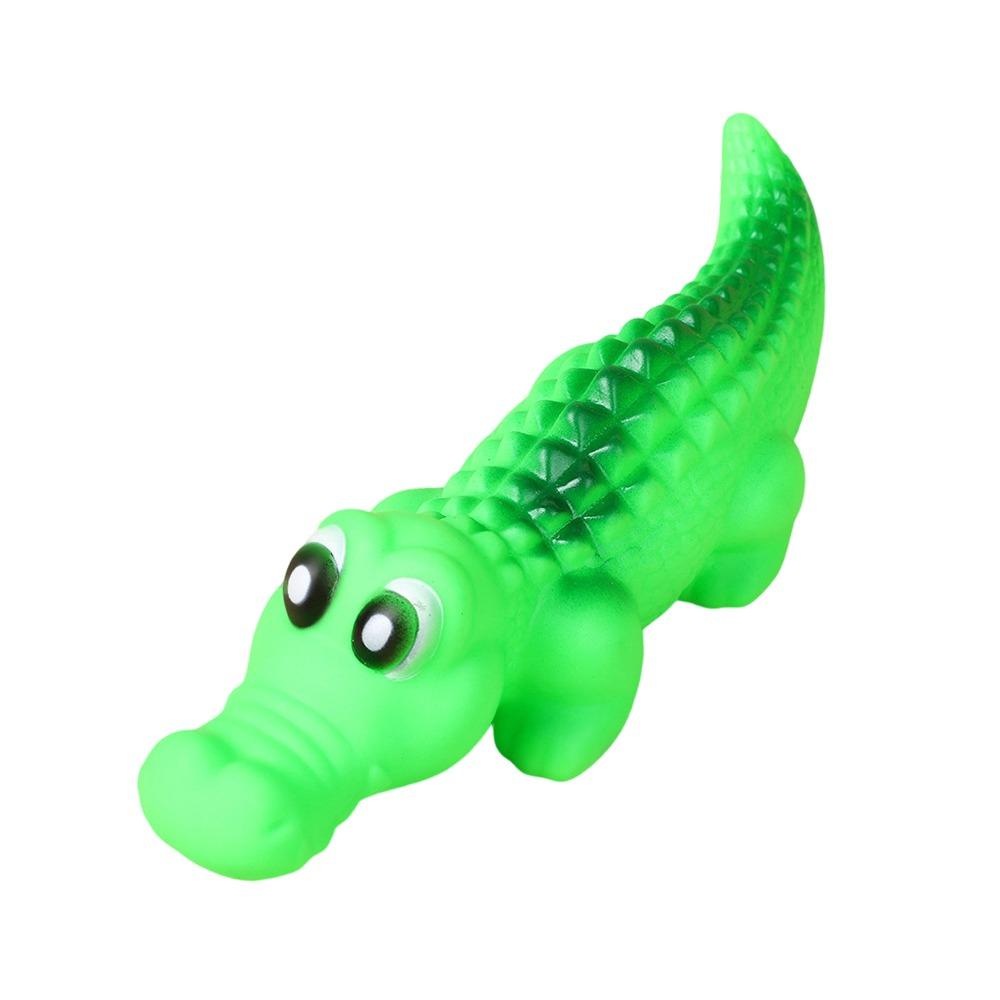 Fun Interactive Squeaky Dog Toy Bite-resistant Durable Chew Toy Cute Tooth Cleaning Squeaky Toy зелёный