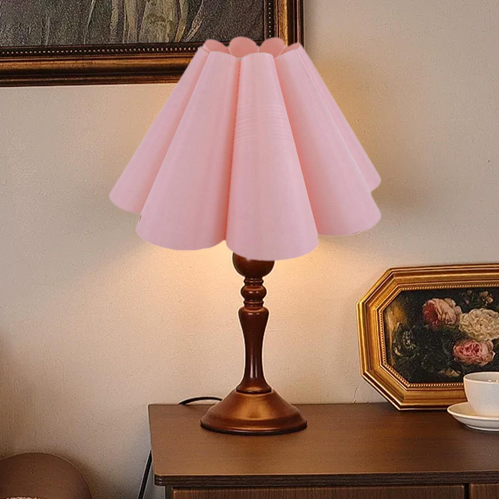 

Тканинний Пелюстковий Абажур Декоративний Легка Збірка Плафони для Люстри Абажур для Настільної Лампи Pink