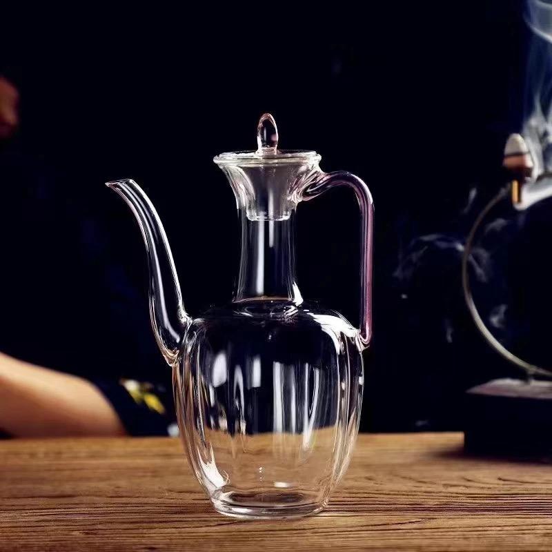 500ml Imitation Song High Borosilicate Glass Teapot Heat-resistant Thickened Tea Pot Traditional Kung Fu Tea Set Tea Lovers Gift
