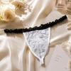 Hollow Out Men Underwear Transparent Triangle Panties Simple Men's Thong  Exotic