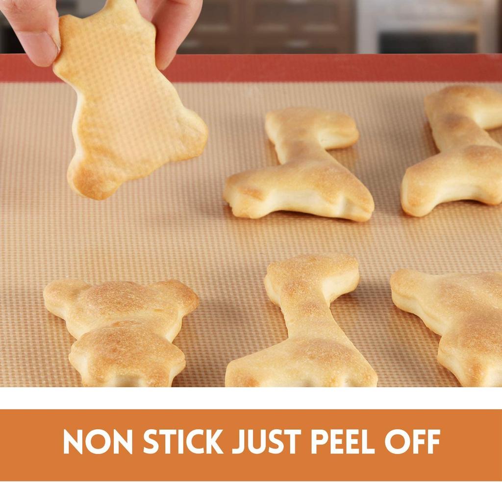 Silicone Baking Mat Flexible Rectangular Odorless Non-Stick Heats-resistant Home Restaurant Bakery Cooking Pad Accessories