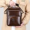 Retro Men's Top Layer Cowhide Shoulder Bag High Luxury Business Leather Crossbody Trendy Casual Outdoor