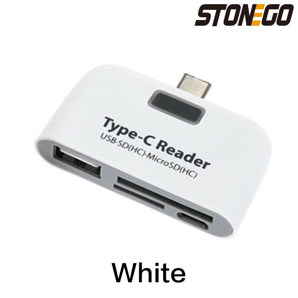 STONEGO OTG Micro SD Card Reader USB 2.0/USB 3.0/Type C/Micro USB Port SD Memory Card Reader