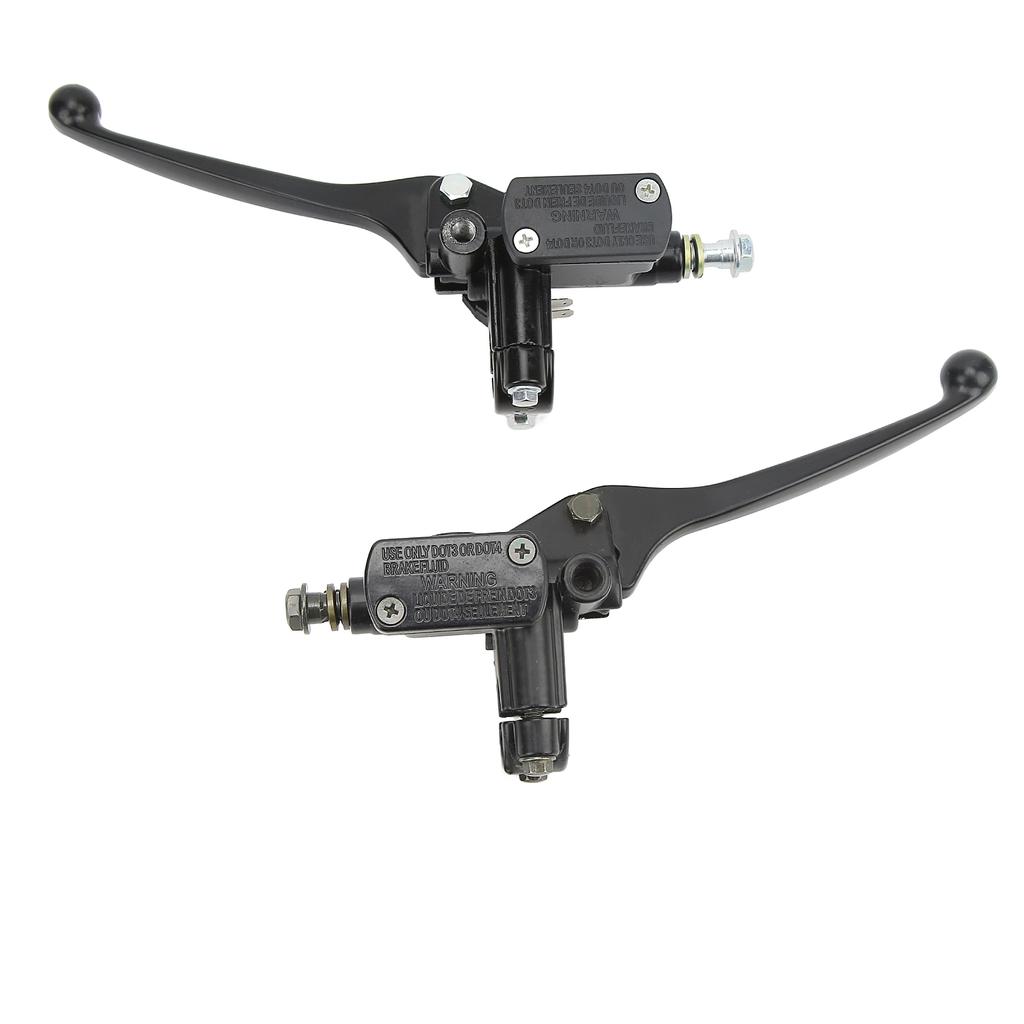 1 Pair 22mm 0.87in Brake Clutch Master Cylinder Lever Black for Gy6 50cc 110cc 125cc 150cc 250cc Scooter