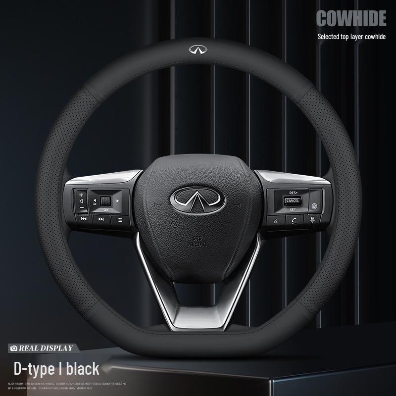 Infiniti Steering Wheel Cover - Genuine Leather (QX50, QX60, Q70L, Q50L, FX3)