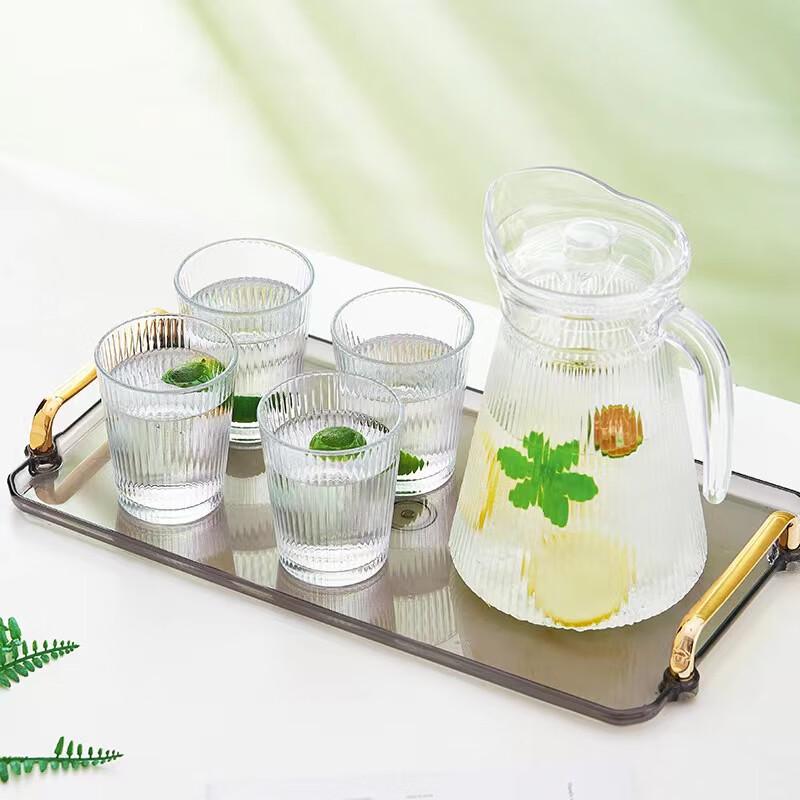 Glass Pitcher & Cups Water Set