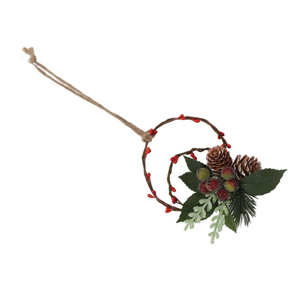 Christmas Hanging Decorative Wreath Handmade Unique Pine Cone Wall Decoration for Birthday Holiday Room Decorations