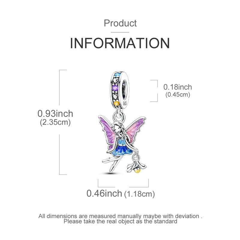 100% Real Copper Charms Bead Luminous Butterfly Dangle Fit Original Bracelet Diy For Woman Jewelry Party