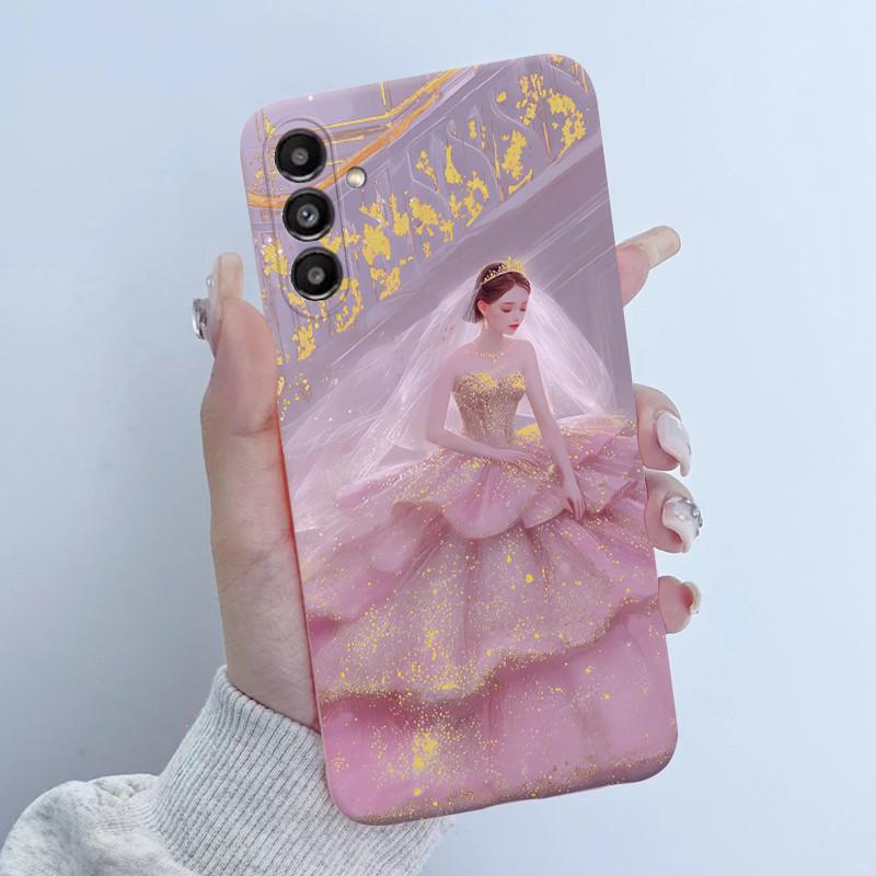 For Samsung A16 A56 5G Phone Case Butterfly Flower Girls 2025 Design Soft Silicone TPU Back Housing for Galaxy A 16 A 56 Covers