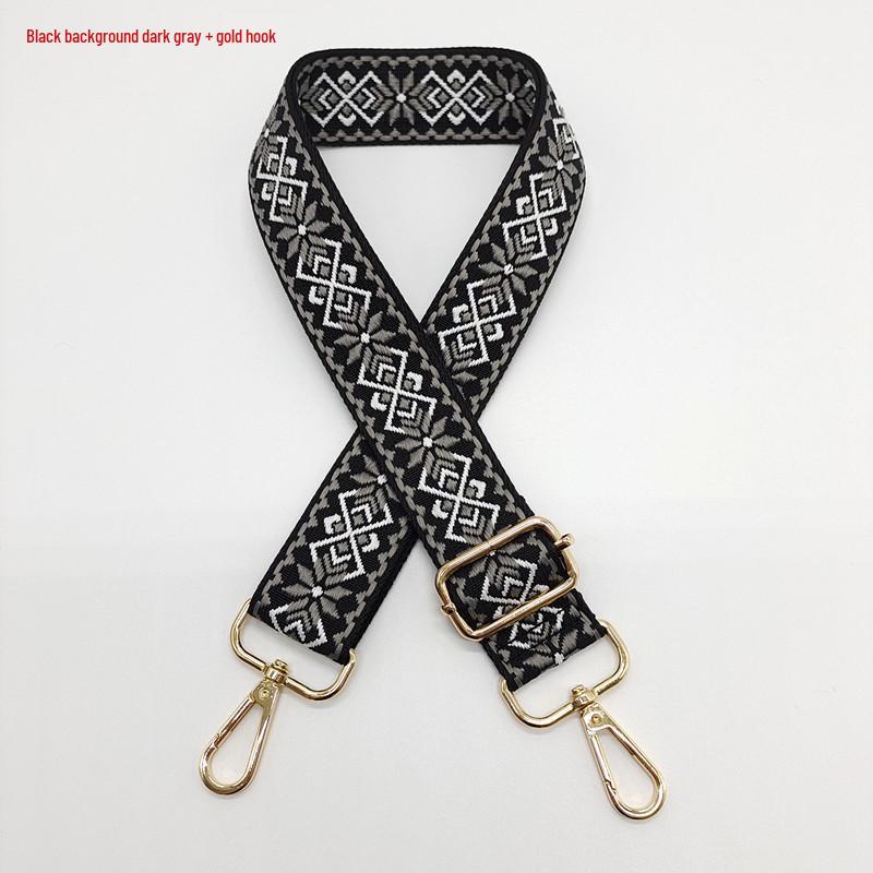 3.8cm Wide Diamond Jacquard Crossbody Strap for Bags and Backpacks.