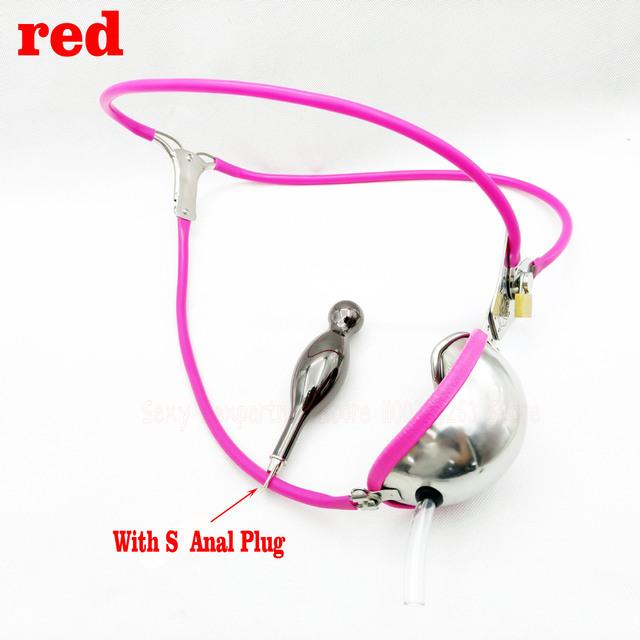 Zařízení pro cudnost z nerezové oceli Mužské kalhoty s pásem cudnosti zabalené Zámek cudnosti s kohoutí klecí Uretrální katetr Sex Bondage