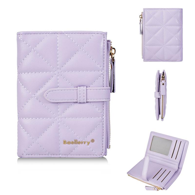 Baellerry Women Fashion Short Wallets Casual Design Card Holder for Ladies Female Bifold Wallet Purse