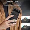 For Google Pixel 6a Phone Case PU Leather+TPU Card Holder Cover with Ring Holder