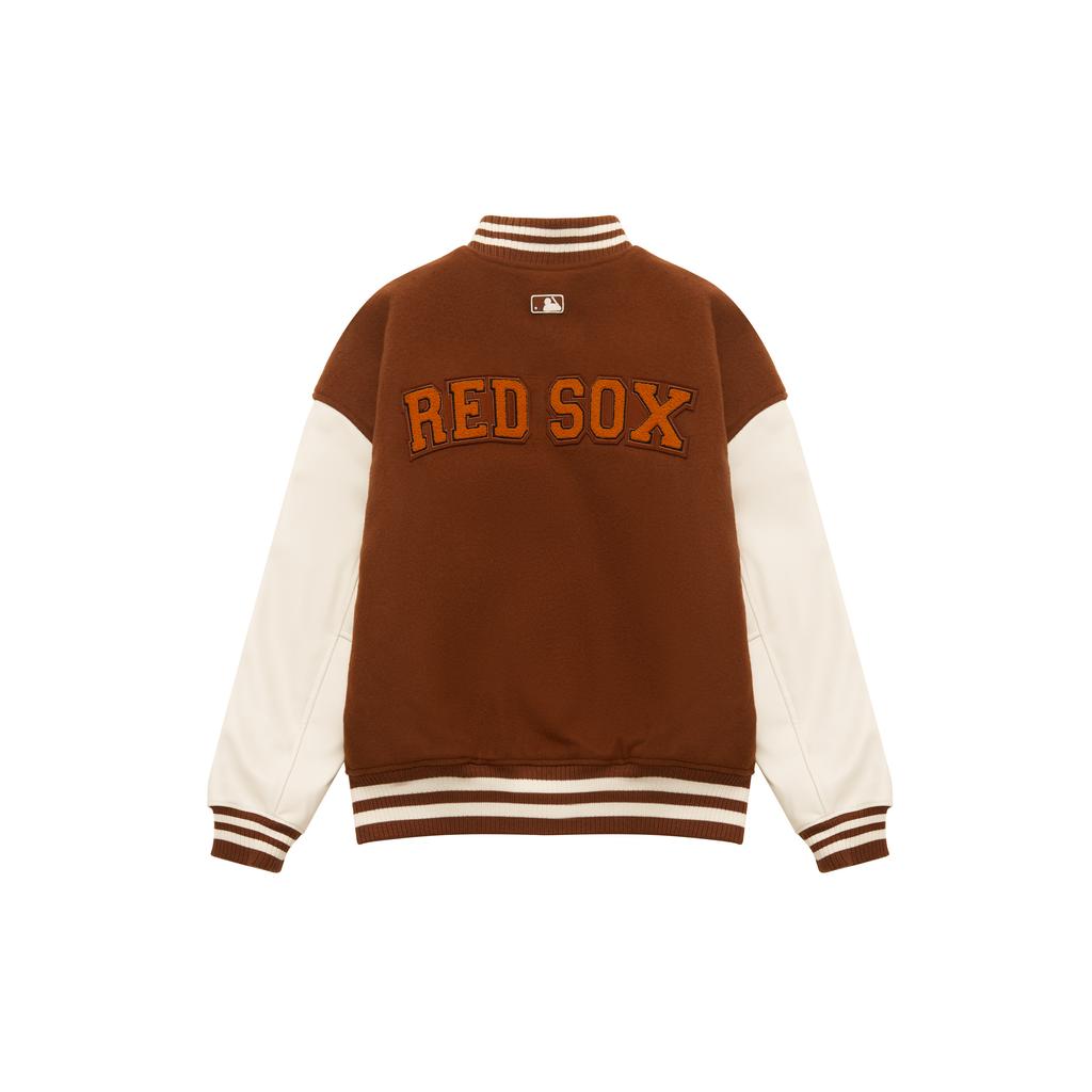 New MLB Baseball Jacket Unisex Brown 3AJPV0634-43BRS
