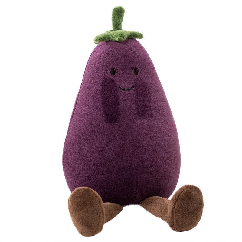 Cute Expression Fruit Doll Eggplant Banana Duck Pear Expression Doll Children's Plush Toy Grabbing Machine Doll Gift