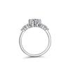 1 Carat Moissanite Classic Six-Claw S925 Silver Ring for Women