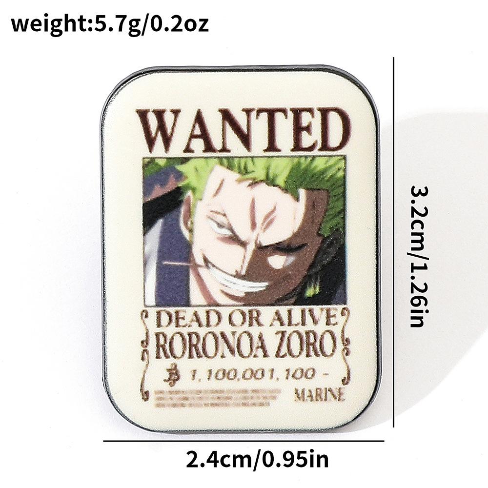 191 Spot ONE PIECE Brooch Riman Metal Badge Luffy Pirates One Piece Pin Accessories