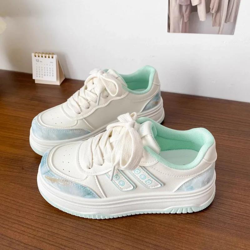 Fashion 2025 Shoes Female Versatile Women's Vulcanize Shoes Outdoor Women Sneakers Platform Lace Up Comfortable Women's Casual Shoes