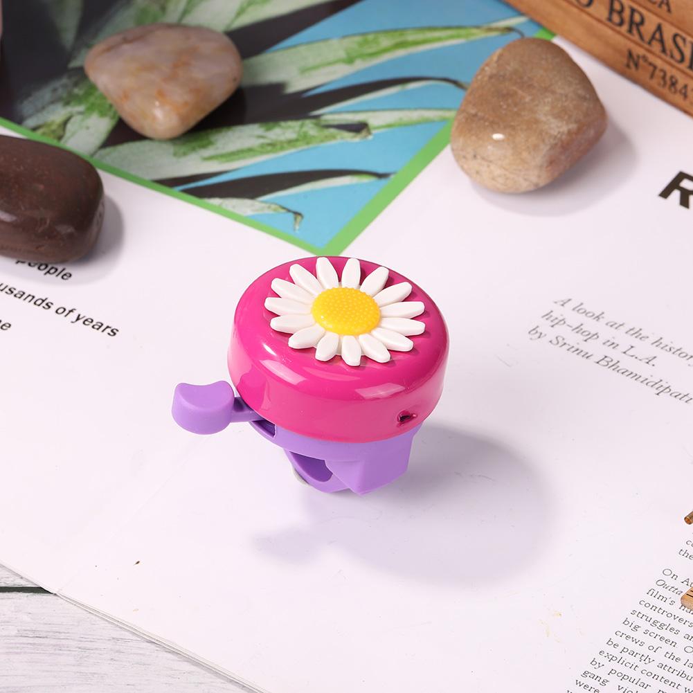 

Kids Bicycle Bell Handlebars Road MTB Bike Daisy Ring Alarm (Rose+Purple)