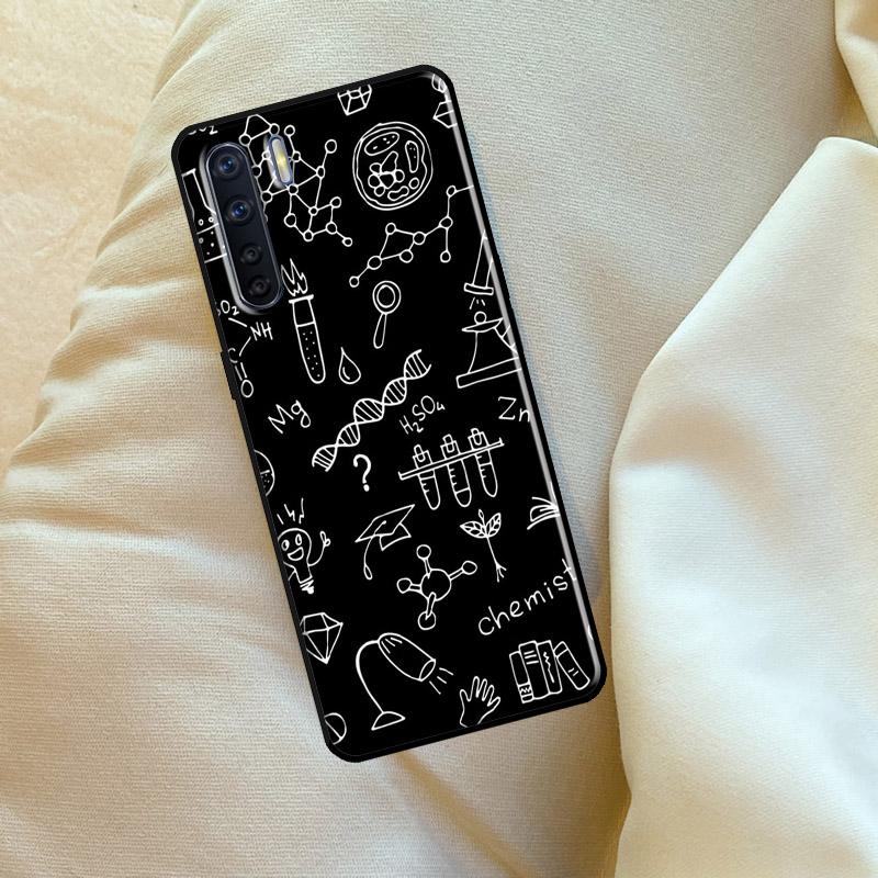 Science Chemistry Formulas For OPPO A17 A57 A77 A5 A9 A53S A52 A72 A96 A76 A16 A54 A74 A94 A38 A58 A78 A15 A79 Case