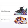 Kids Reverse Scale Fabric Professional Basketball Shoes Comfortable Shock Absorption Low Top Kids Sneaker Black Blue 312439955-3