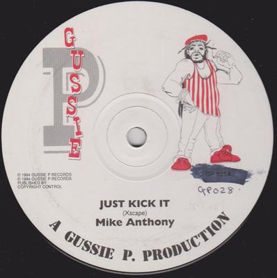 12inch Record MIKE ANTHONY - Just Kick It GP028 Gussie P Record 1994 UK Reggae, Ska & Dub Used